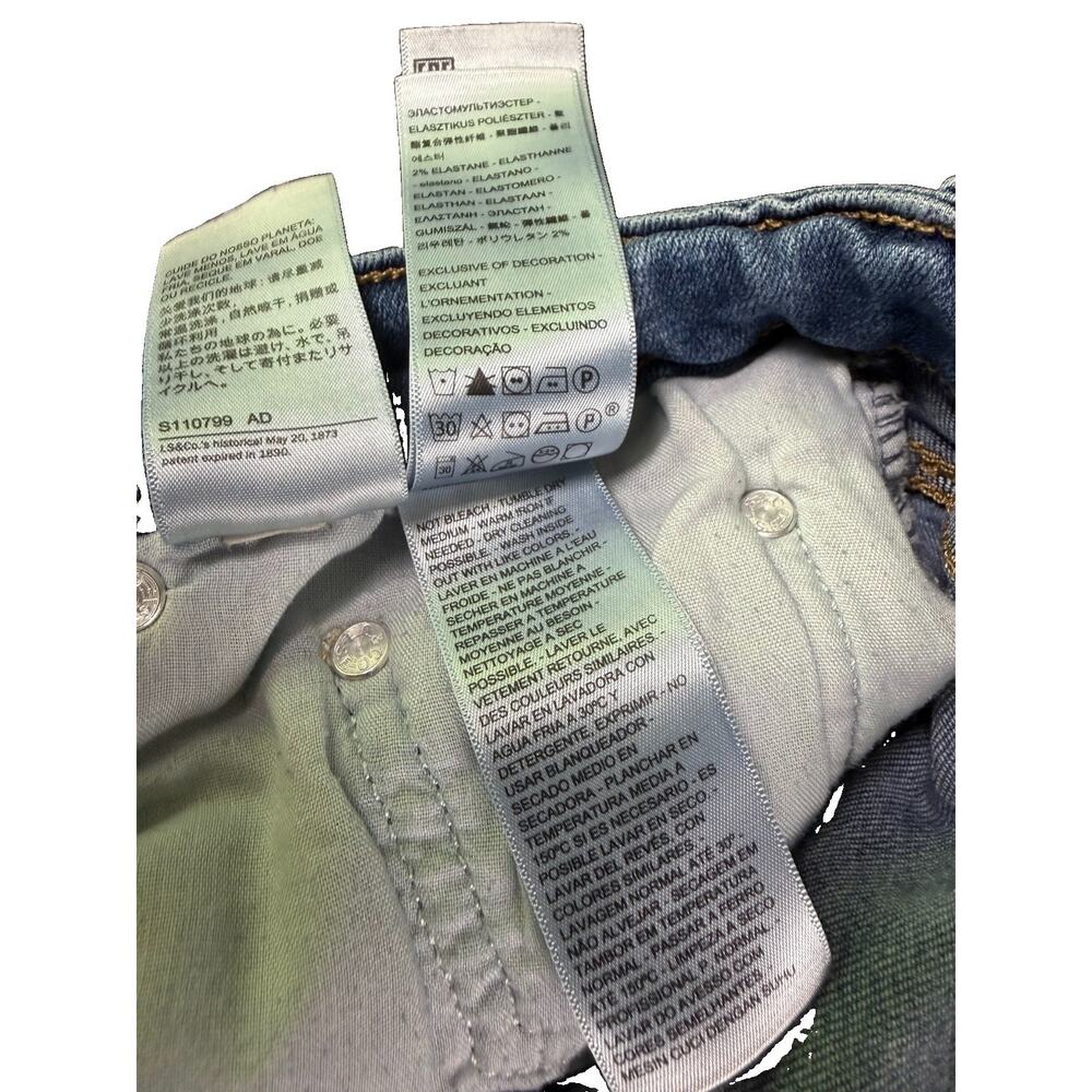 Levi’s 726 Flare Jeans W28 L32 Light Wash High Rise Stretch - Picture 12 of 13